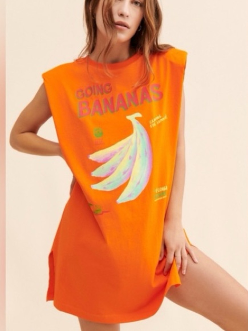 Farm Rio- Going Bananas T-Shirt Dress